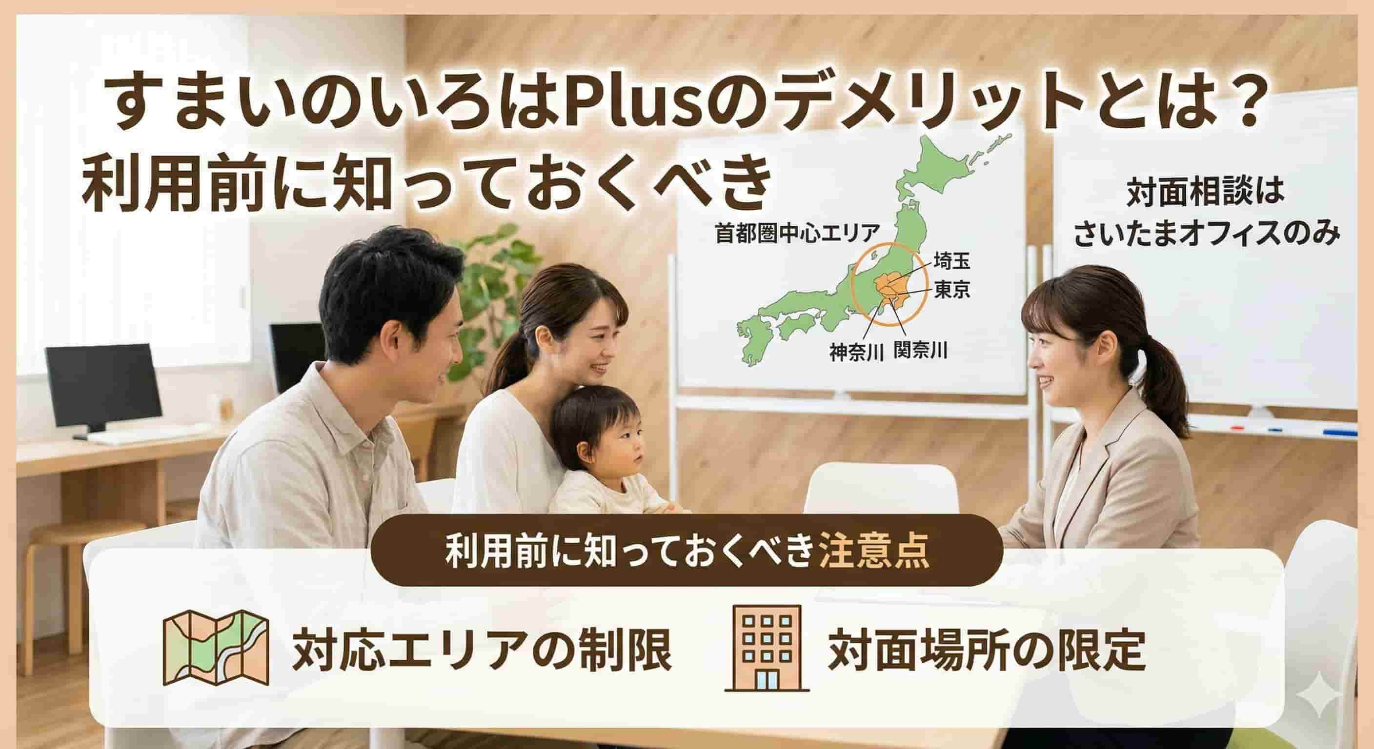 すまいのいろはPlusのデメリットを説明しているイメージ画